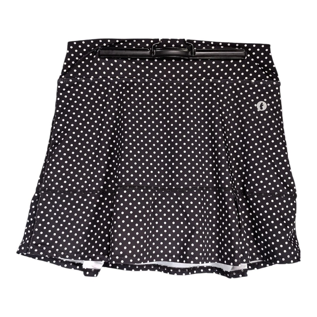 Dona Jo Skort Skirt 16 Whte Black Polka Dot Stylish Womens Skort 2/Large