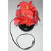 Vintage Fibre Optic Flower Lamp Light Poinsettia Red Christmas Kitsch Retro 12
