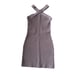NEW Aritzia Babaton Sculpt Knit Criss Cross Dress Deep Taupe