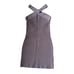NEW Aritzia Babaton Sculpt Knit Criss Cross Dress Deep Taupe