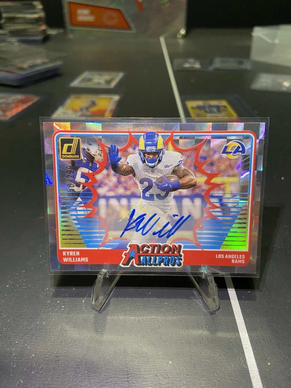 Authenticated Kyren Williams autographed football trading card