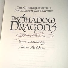 THE SHADOW DRAGONS SIGNED JAMES A OWEN