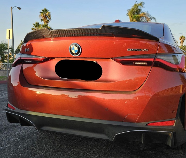 NEW 2021-2024 BMW G26 430i GRAN COUPE i4 REAL CARBON FIBER PSM TRUNK SPOILER