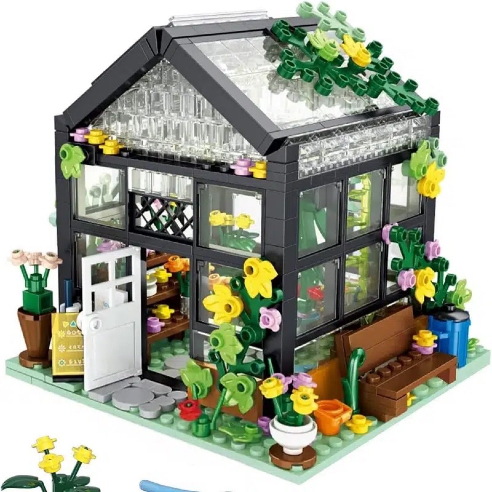 Floral House Woodblock Kids Toy Contrast Toy Boys Girls Adult Birthday Gift 579P