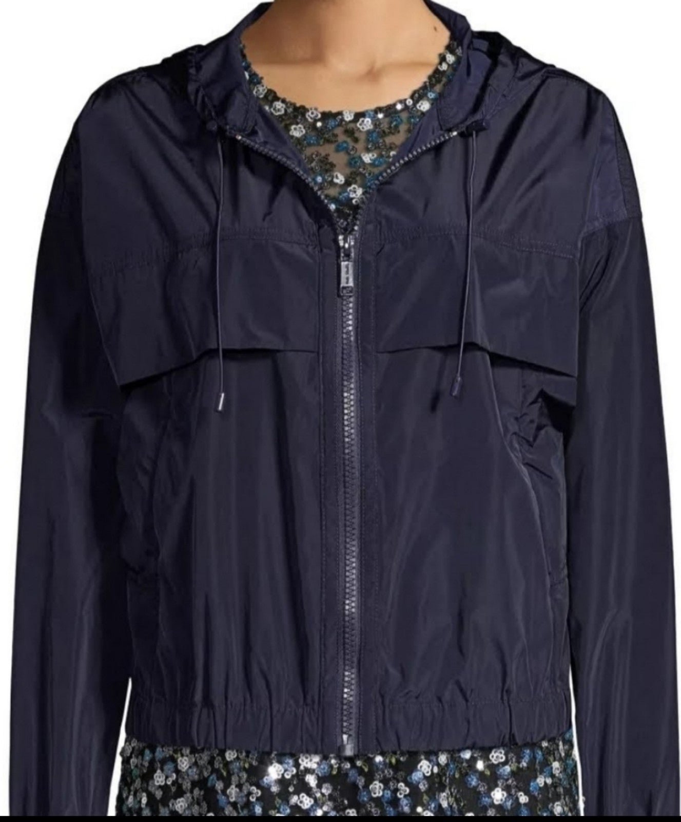MICHAEL KORS Memory Nylon Windbreaker Jacket, size XS
