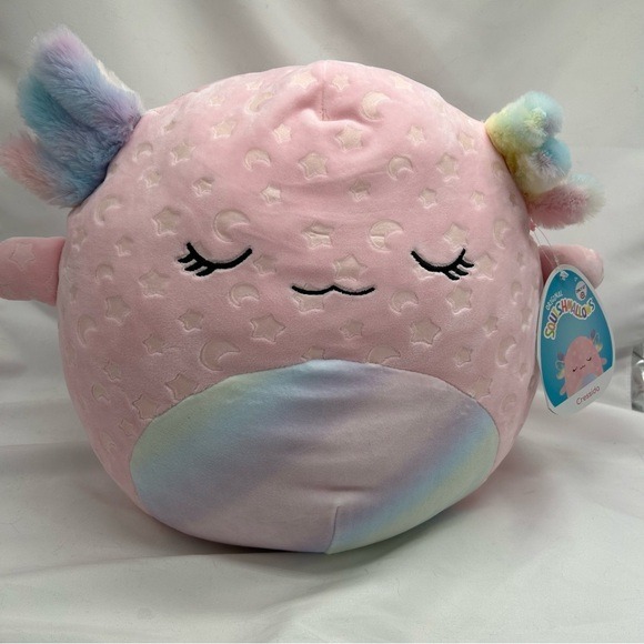 Rare Glow In The Dark Cressida Squishmallow TARGET Stars Moons Sleepy Axolotl