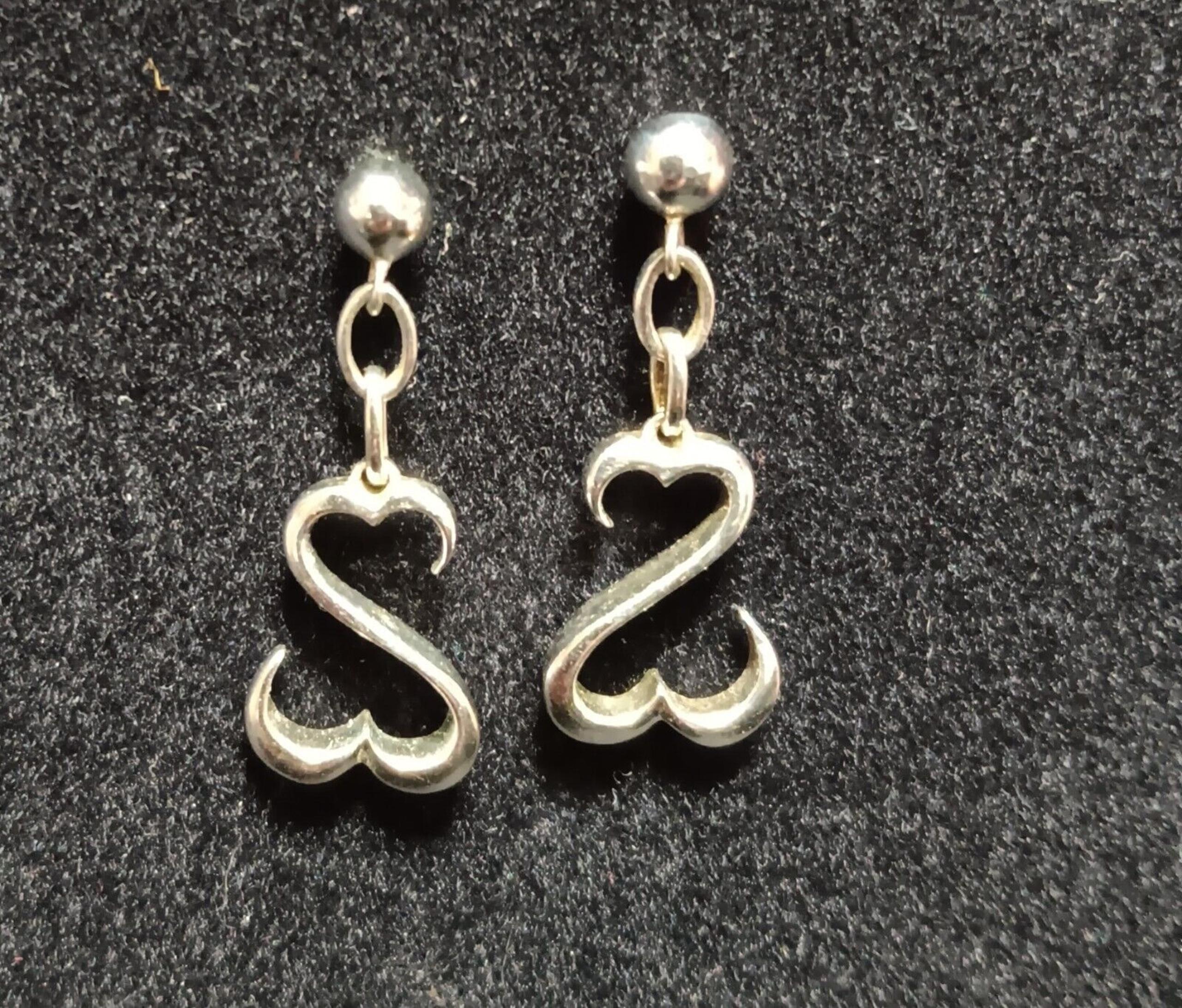 Jane Seymour Kay Jewelers JWBR Open Heart Earrings Sterling 925 Silver