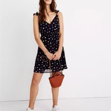 Madewell Ruffle-Strap Wrap Dress in Confetti Floral Size 4