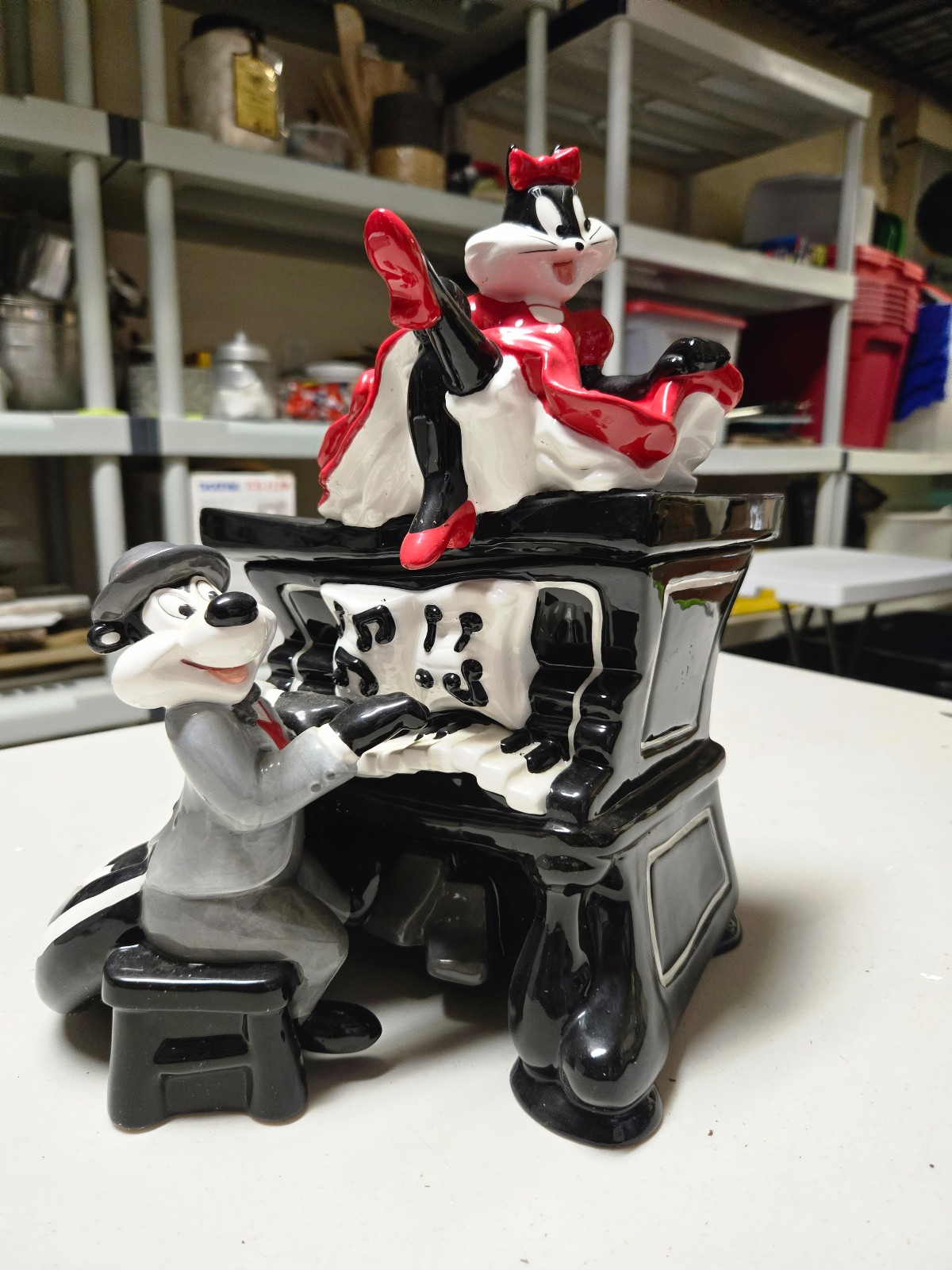 Pepe Le Pew Piano Cookie Jar