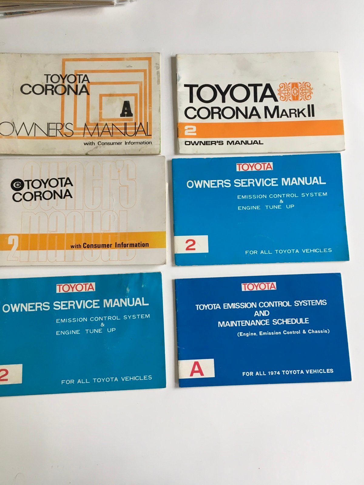 Toyota Owner Maintenance Manual 1970s