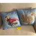 Vintage HTF 2 -2000 Harry Potter Throw Pillows. Harry Flying/playing Quidditch