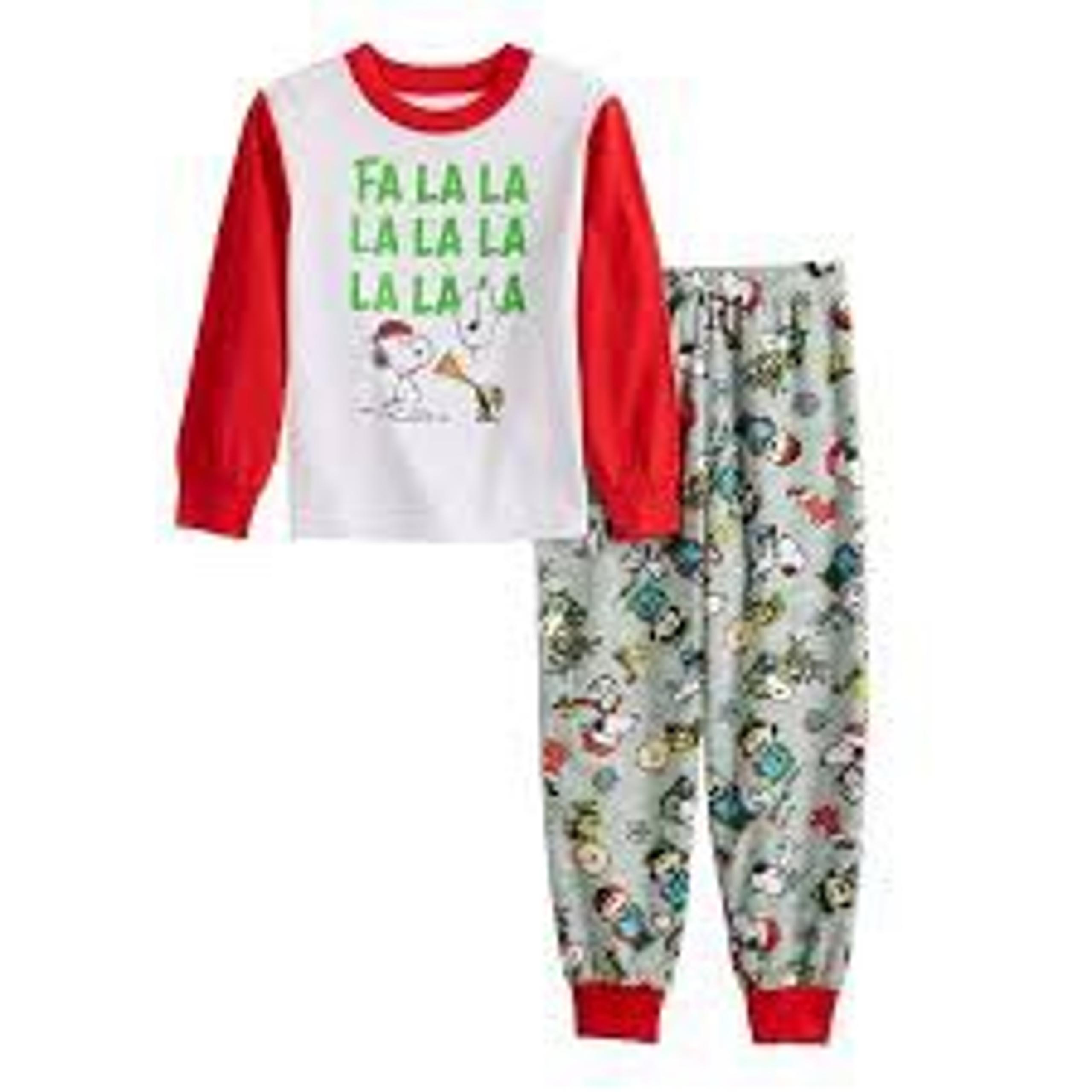 Peanuts Christmas Jammie’s for families boys size 12