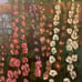 Hollyhocks in the Garden 16x20 Oil Painting