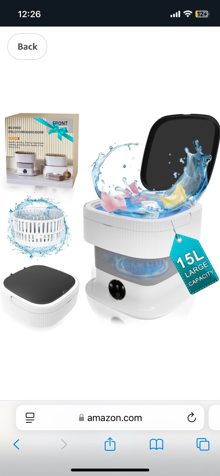 Portable washing machine, new