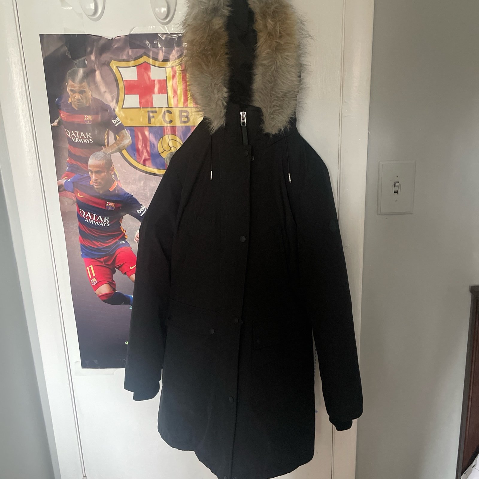 Andrew marc puffer jacket with fur woman’s Brand new
