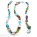 Strand of fancy glass beads. 1009