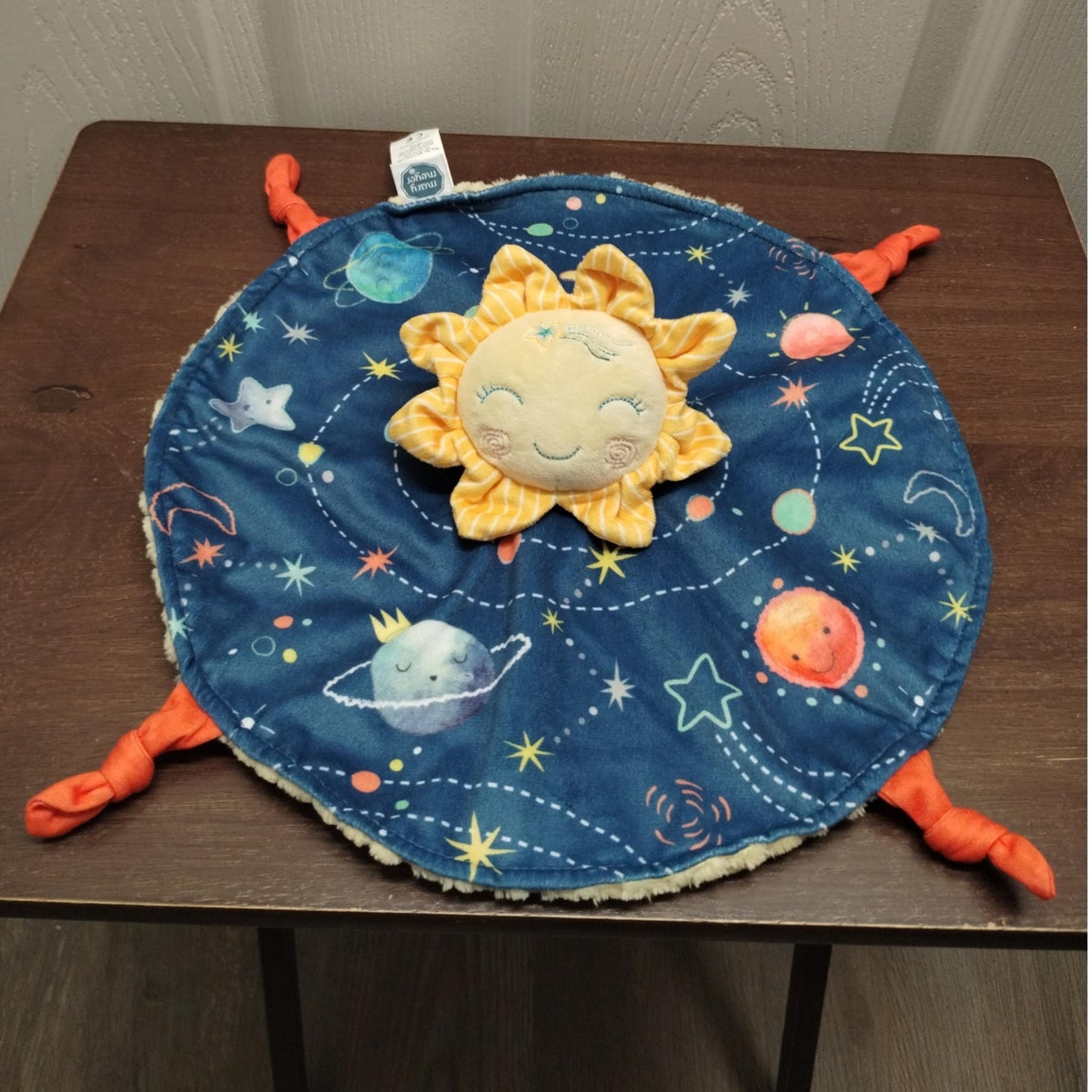Mary Meyer Sun Security Blanket Baby Plush Nursery Knot Twist Space Galaxy Lovey