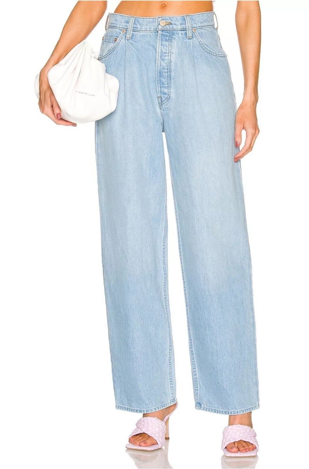Mother SNACKS! The Pleated Fun Dip Puddle Jeans In Just A Nibble Sz 26 NWT 218