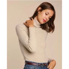 NWT Rouje Will Sweater Alpaca Wool turtleneck naturel size 42 10 C10