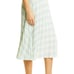 Toccin NY Skirt Silky pleated mint plaid XS nwt 395