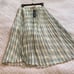 Toccin NY Skirt Silky pleated mint plaid XS nwt 395