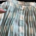 Toccin NY Skirt Silky pleated mint plaid XS nwt 395