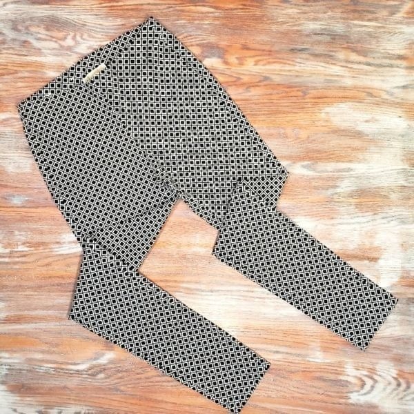 MICHAEL Michael Kors Flex Leggibgs Black and White Women's Size Small