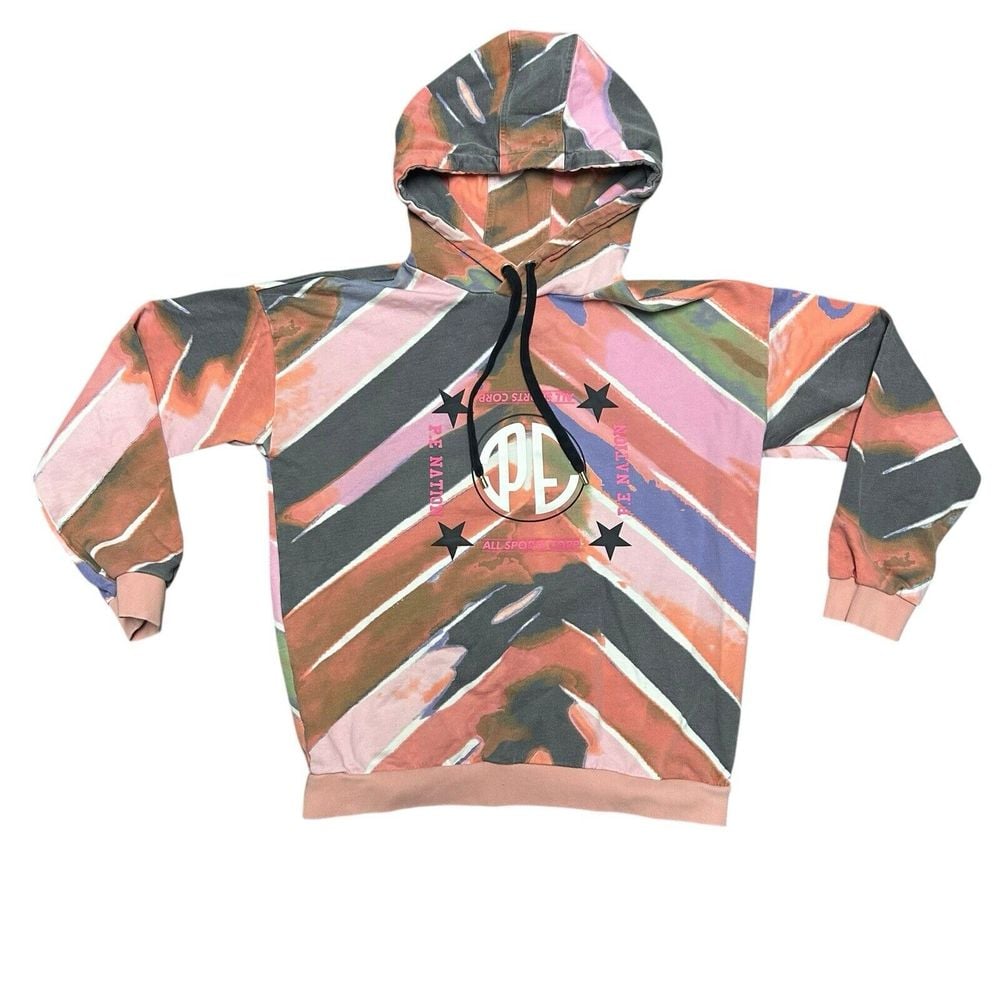 Anthropologie P.E. Nation Tie Dye Hoodie Sweatshirt Size Medium