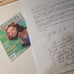 YVETTE VICKERS, SUPER RARE AUTOGRAPH, HAND WRITTEN SIGNED SPEAKS OF WORK