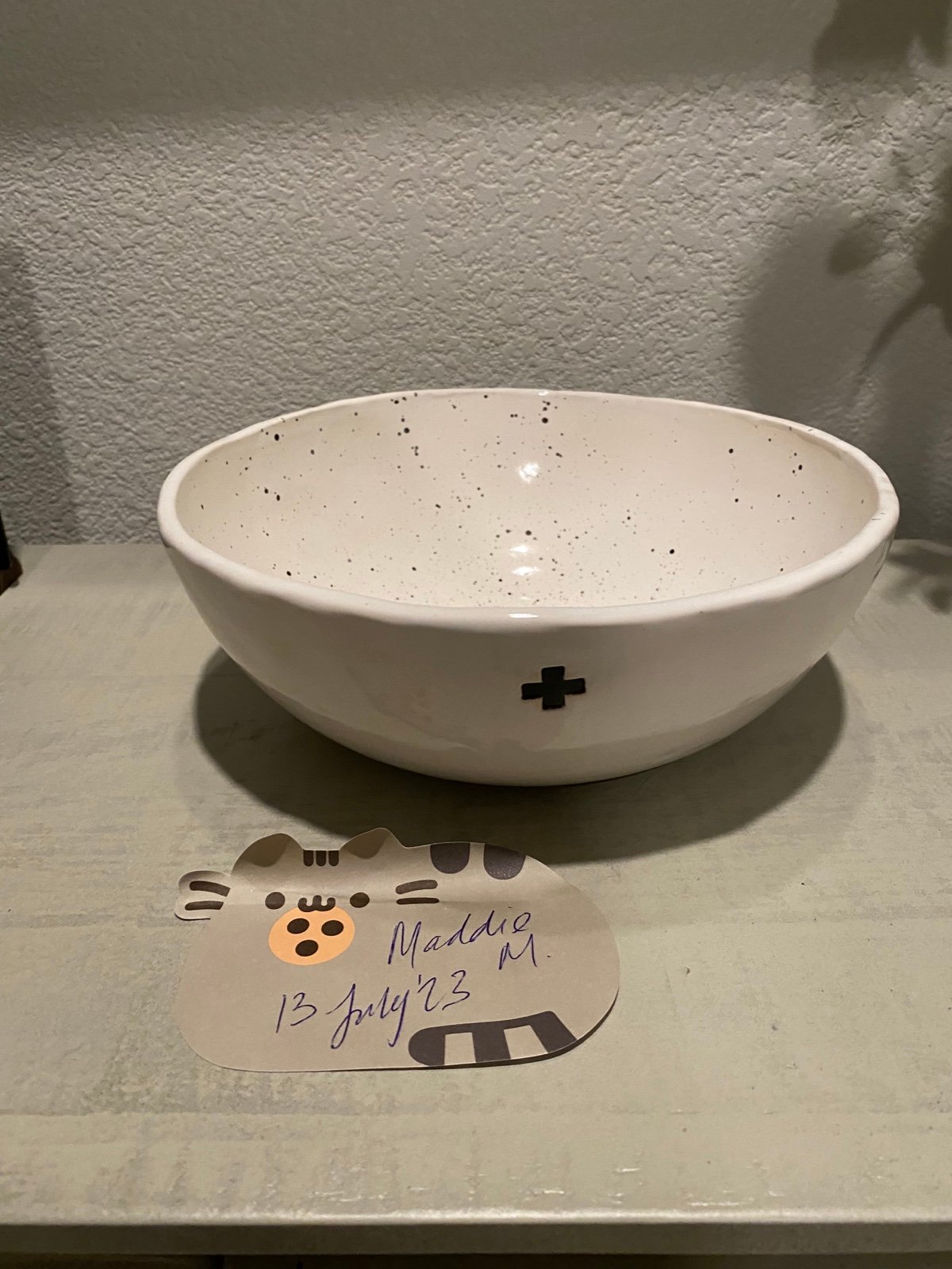Cinder Ceramics Swiss cross bowl (larger)