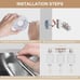 3-Light Vanity Light, Brushed Nickel Bathroom Lighting Fixtures Over Mirror