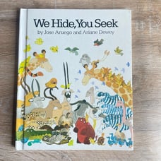 Book we hide you seek RARE EDITION calligraphy and signature by illustrator