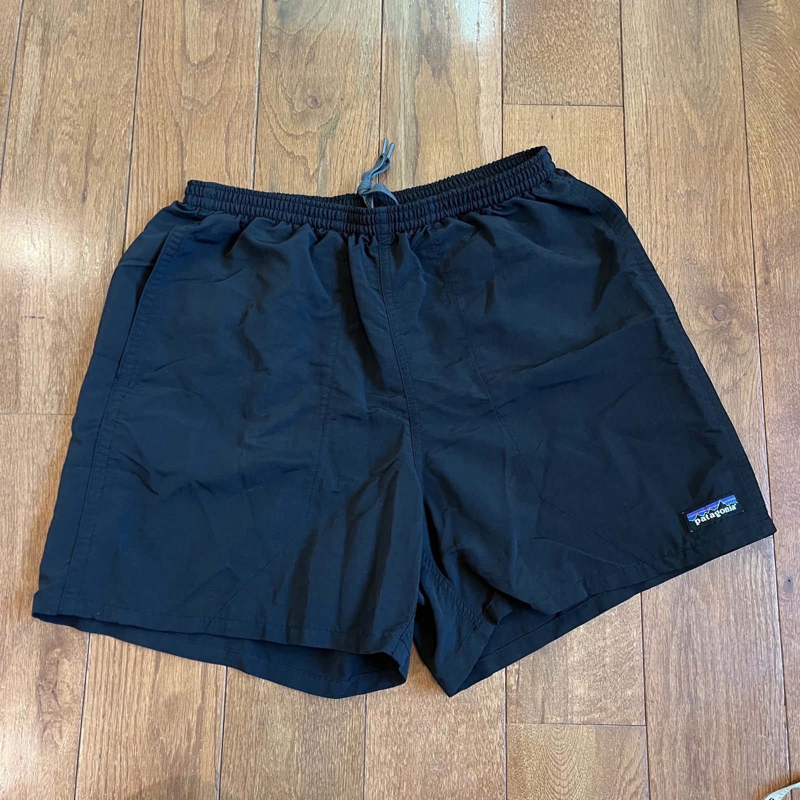 Adult Patagonia Baggies Shorts Black 100% Nylon Sz Small / 4.5 inseam