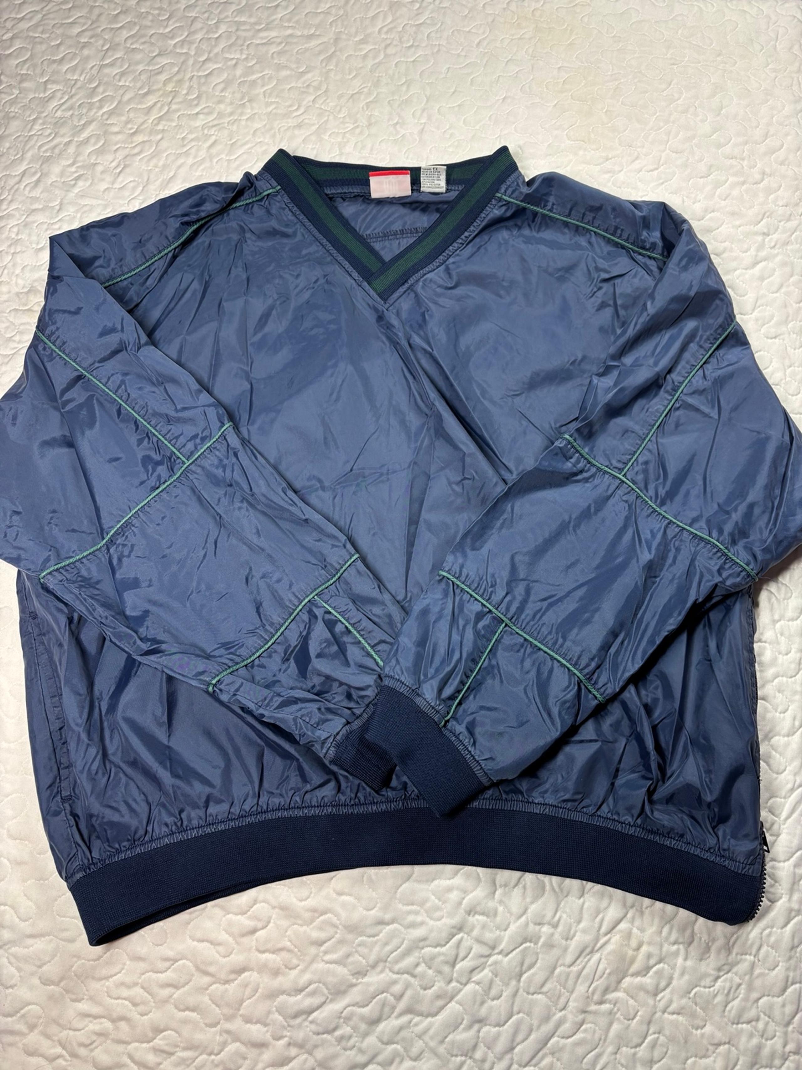 Vintage men’s Athletic Works Blue Wind Breaker size xl