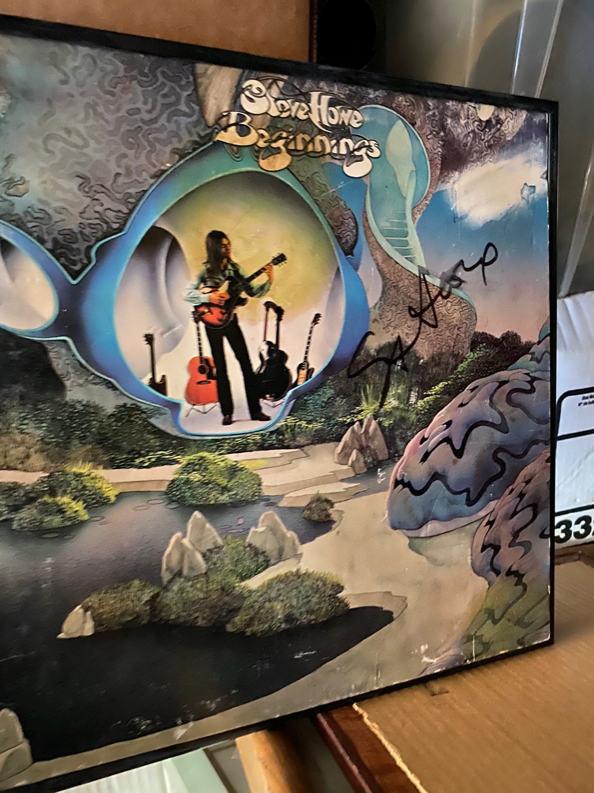 BEGINNINGS SIGNED LP STEVE HOWE YES