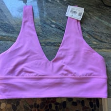 lululemon Align V-neck bra 12 A/B dahlia mauve New