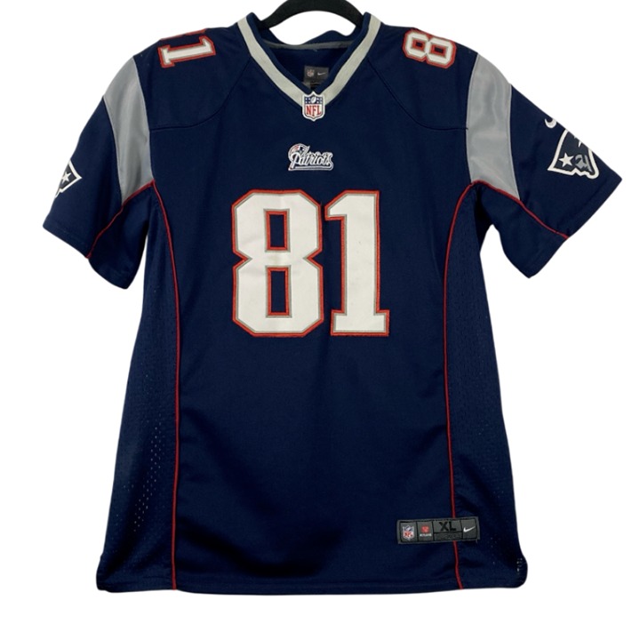 Nike On Field New England Patriots Aaron Hernandez Stitched Jersey Boys XL