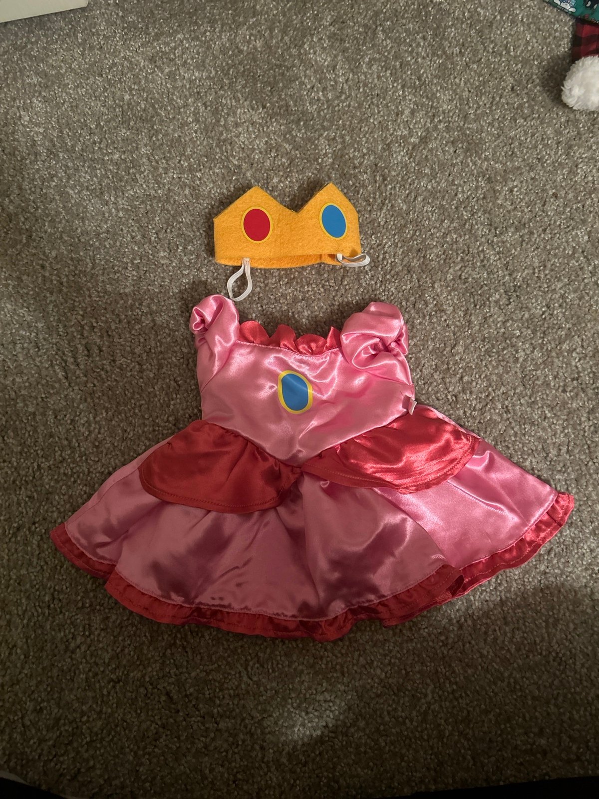 Princess peach build a bear dress