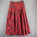 Disney Store Maxi Skirt Women Extra Small Tartan Plaid Taffeta Lined Holiday