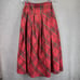 Disney Store Maxi Skirt Women Extra Small Tartan Plaid Taffeta Lined Holiday