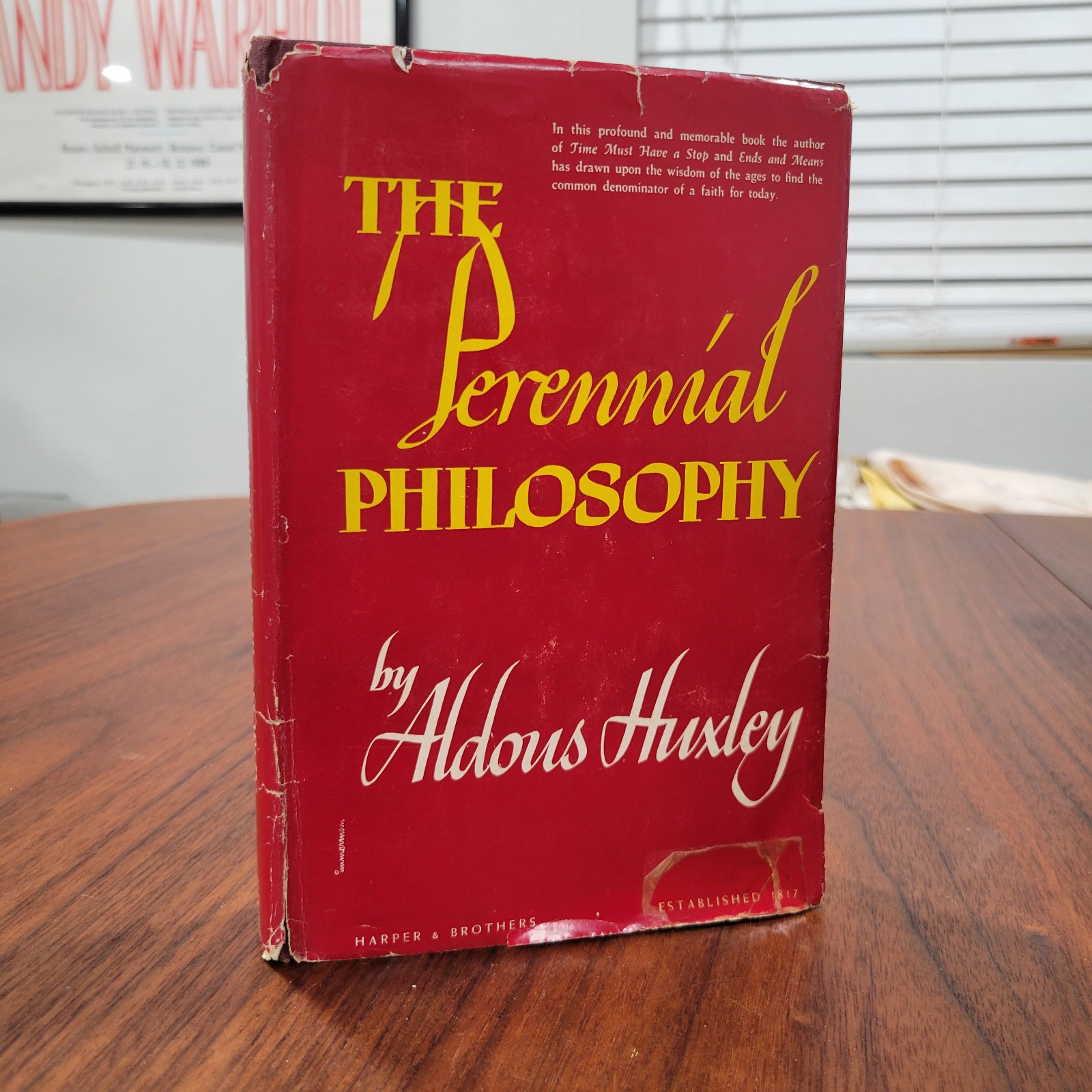 The Perennial Philosophy by Aldous Huxley 1959 Harper & Brothers HCDJ