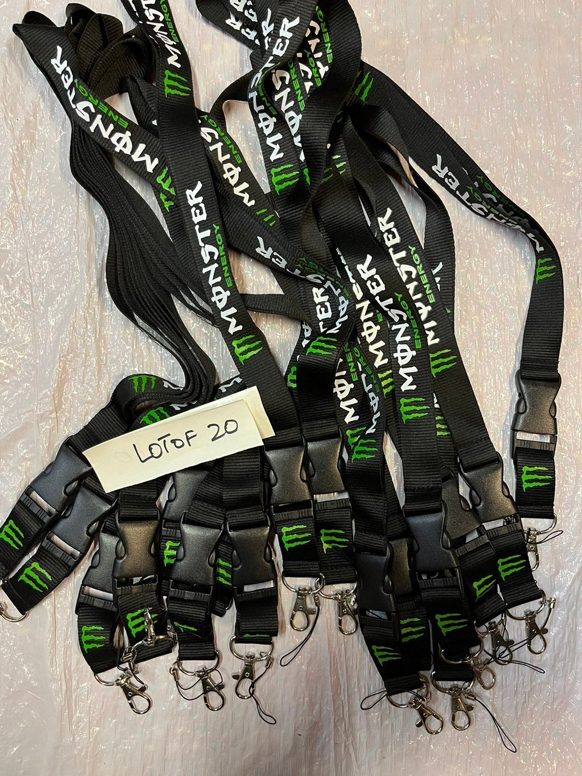 Monster Lanyard keychain wholesale lot of 20