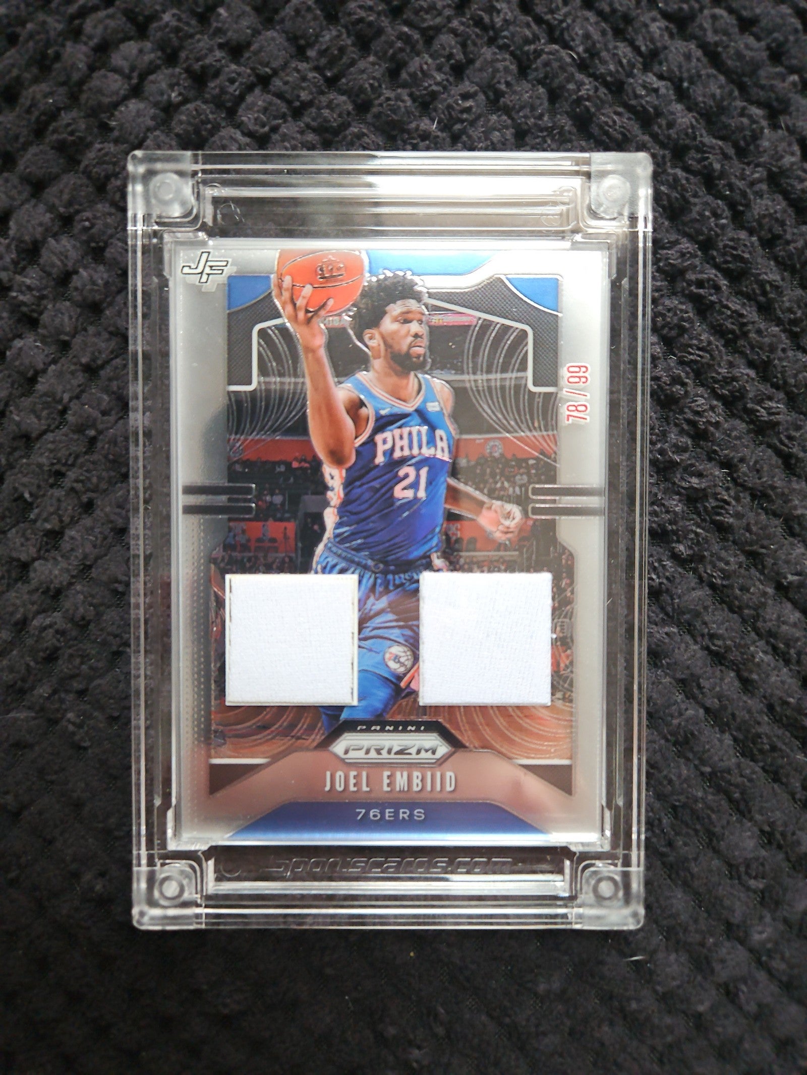 Joel Embiid Game Worn Shorts Double Patch #78/99