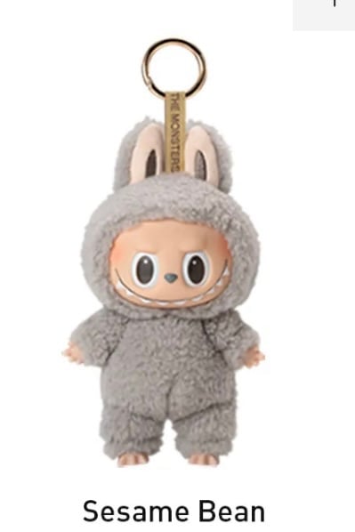 【2025春夏新色】 THE MONSTERS Bean Sesame Face Vinyl Macaron Exciting - ぬいぐるみ