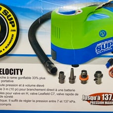 Airhead SUP Velocity Pump, 12v, Blue, Green, Black (AHSUP-A029)