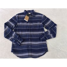 90 Mens The North Face Organic Fiber Arroyo Blue Flannel Button Shirt Small
