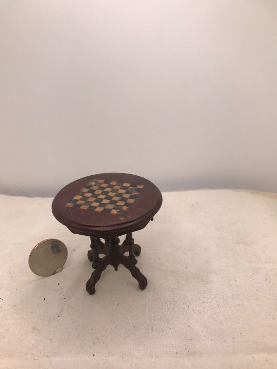 Miniature chess table . Vintage. By Fantastic miniatures.
