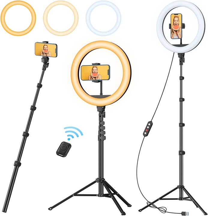12 Ring Light with 63 extendable Tripod Stand