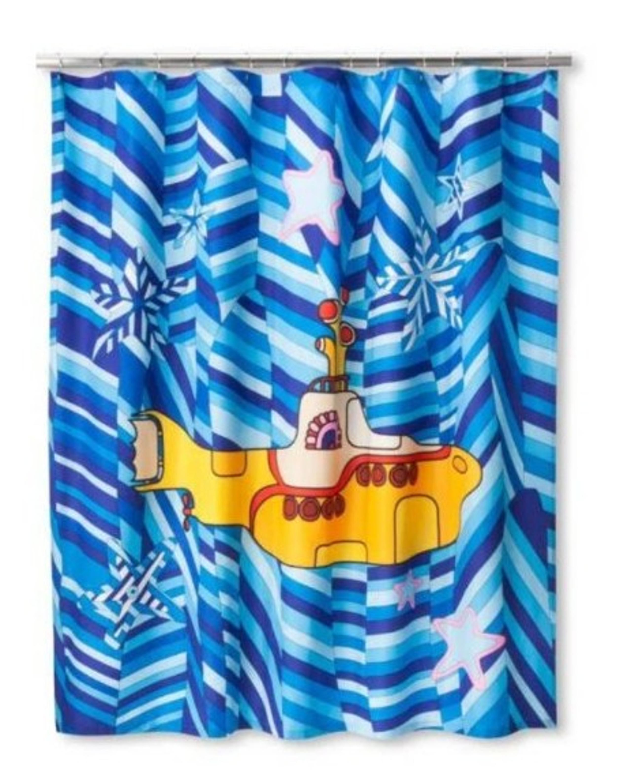 Beatles Yellow Submarine Fabric Shower Curtain