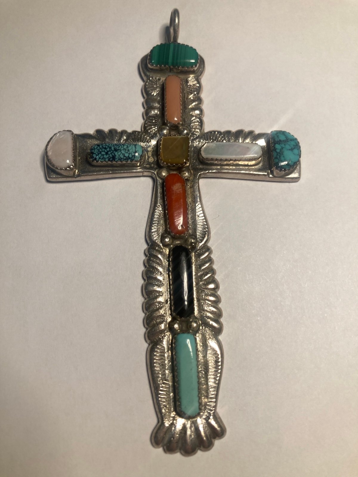 Native American Multi-Stone Pendant